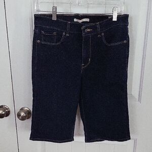 Levi's Blue Bermuda Shorts Classic Denim Style